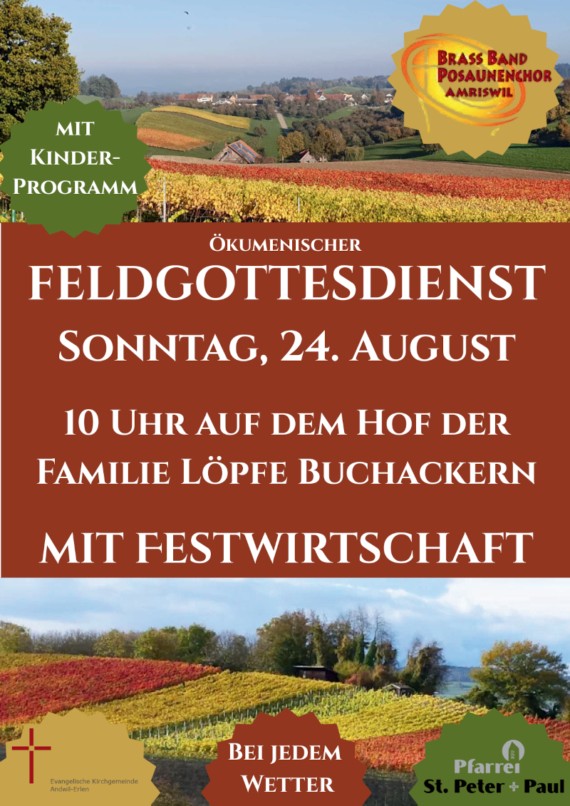 Einladung Feldgottesdienst