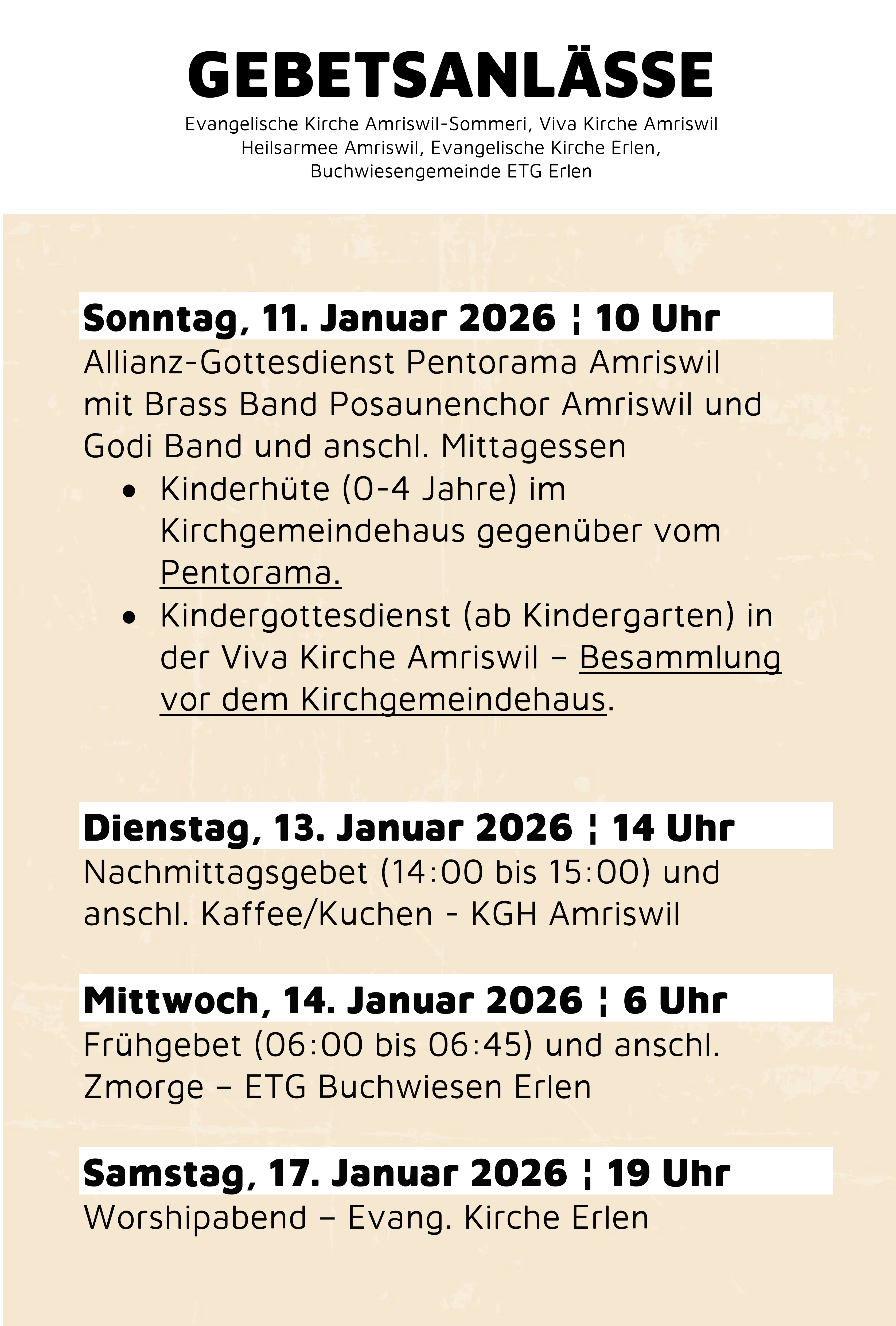 Allianz Gebetswoche 2026